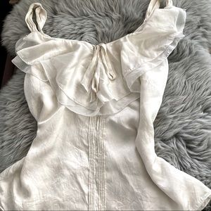 Silk Camisole with Ruffle
